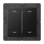 Jung ENOA595MPSWM EnOcean Funk-Wandsender 4-kanalig mit 4 Pfeilsymbolen Serie A graphitschwarz matt 