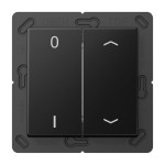 Jung ENOA595P01SWM EnOcean Funk-Wandsender 4-kanalig Symbole 0 I und Pfeil Serie A graphitschwarz matt 