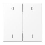 Jung ENOLS995-01WWM EnOcean Funk-Wandsender 4-kanalig Symbole 0 I Serie LS schneeweiß matt 
