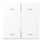 Jung ENOLS995MPWWM EnOcean Funk-Wandsender 4-kanalig mit 4 Pfeilsymbolen Serie LS schneeweiß matt 