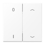 Jung ENOLS995P01WWM EnOcean Funk-Wandsender 4-kanalig Symbole 0 I und Pfeil Serie LS schneeweiß matt 