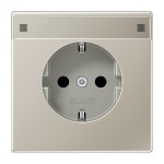 Jung ES1520NA SCHUKO Steckdose 16A 250V mit Schriftfeld Serie LS Edelstahl 