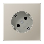 Jung ES2520-45 Schuko-Steckdose 45° 16A 250V Serie LS Edelstahl 