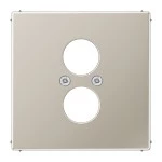 Jung ES2962-2 Abdeckung für 2 Rundsteckverbinder bis 18,5mm Ø Serie LS Edelstahl 