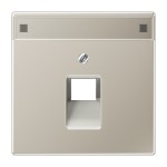 Jung ES2969-1NAUA Abdeckung für IAE/UAE-Anschlussdosen 1x8-polig mit Schriftfeld Serie LS Edelstahl 