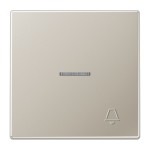 Jung ES2990KO5KP Wippe 1-fach mit Lichtleiter Symbol Klingel (geprägt) Serie LS Edelstahl 