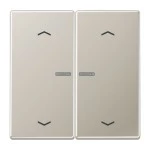 Jung ES2995KO5MP Wippe 2-fach mit Lichtleiter mit 4 Pfeilsymbolen Serie LS Edelstahl 