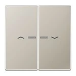 Jung ES2995KO5P Wippe 2-fach mit Lichtleiter mit Pfeilsymbolen Serie LS Edelstahl 