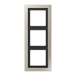 Jung ESD2983 Rahmen 3-fach senkrechte und waagerechte Montage LS-DESIGN Edelstahl 