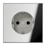 Jung GCR1520KI SCHUKO Steckdose 16A 250V integrierter erhöhter Berührungsschutz SAFETY+ Metall verchromt Serie LS glanzchrom 
