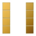 Jung GO2504TSA Tastensatz 4-fach F50 Serie LS goldfarben 