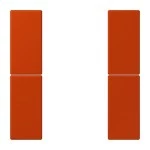 Jung LC502TSA4320A Tastensatz 2-fach F50 Serie LS rouge vermillon 59 