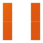 Jung LC502TSA4320S Tastensatz 2-fach F50 Serie LS orange vif 