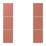 Jung LC503TSA32121 Tastensatz 3-fach F50 Serie LS terre sienne brique 
