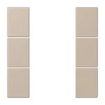 Jung LC503TSA32142 Tastensatz 3-fach F50 Serie LS ombre naturelle claire 