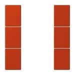 Jung LC503TSA4320A Tastensatz 3-fach F50 Serie LS rouge vermillon 59 