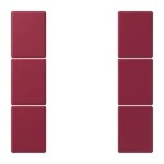 Jung LC503TSA4320M Tastensatz 3-fach F50 Serie LS le rubis 
