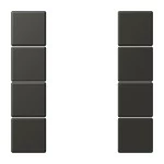 Jung LC504TSA4320R Tastensatz 4-fach F50 Serie LS ombre naturelle 59 