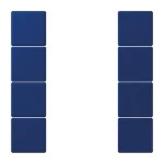 Jung LC504TSA4320T Tastensatz 4-fach F50 Serie LS bleu outremer foncé 