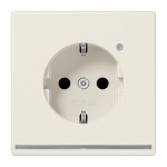 Jung LS1520-OLNW SCHUKO Steckdose 16A 250V mit LED-Orientierungslicht integrierter erhöhter Berührungsschutz SAFETY+ Thermoplast Serie LS cremeweiß 
