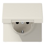 Jung LS1520BFKIKL SCHUKO Steckdose 16A 250V integrierter erhöhter Berührungsschutz SAFETY+ Klappdeckel Thermoplast Serie LS cremeweiß 