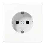 Jung LS1520BFKIWW SCHUKO Steckdose 16A 250V integrierter erhöhter Berührungsschutz SAFETY+ Thermoplast Serie LS alpinweiß 