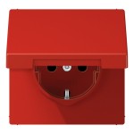 Jung LS1520BFKLRT SCHUKO Steckdose 16A 250V Klappdeckel Thermoplast Serie LS rot 