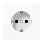 Jung LS1520KIWW SCHUKO Steckdose 16A 250V integrierter erhöhter Berührungsschutz SAFETY+ Duroplast Serie LS alpinweiß 