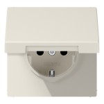 Jung LS1520KL SCHUKO Steckdose 16A 250V Klappdeckel Duroplast Serie LS cremeweiß 