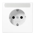 Jung LS1520NAWW SCHUKO Steckdose 16A 250V mit Schriftfeld Duroplast Serie LS alpinweiß 