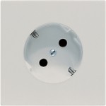 Jung LS520-45LG Schuko-Steckdose 45° 16A 250V Duroplast Serie LS lichtgrau 