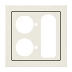 Jung LS927.252 Abdeckung für Zettler VarioLine Serie 127.xxx Ruftaster Abstelltaster Universalsteckvorrichtung Serie LS cremeweiß 