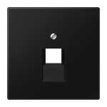 Jung LS969-1UASWM Abdeckung für IAE/UAE-Anschlussdosen 1x8-polig Thermoplast lackiert Serie LS graphitschwarz matt 