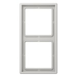 Jung LS982LG Rahmen 2-fach senkrechte und waagerechte Montage Duroplast LS 990 lichtgrau 