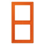 Jung LS982O Rahmen 2-fach senkrechte und waagerechte Montage Duroplast LS 990 orange 