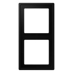 Jung LS982SWM Rahmen 2-fach senkrechte und waagerechte Montage LS 990 graphitschwarz matt 