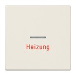 Jung LS990H Wippe 1-fach mit Lichtleiter Heizung Duroplast Serie LS cremeweiß 