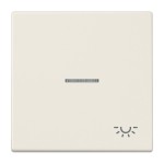 Jung LS990KO5L Wippe 1-fach mit Lichtleiter Symbol Licht Duroplast Serie LS cremeweiß 