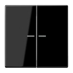 Jung LS995KO5SW Wippe 2-fach mit Lichtleiter Duroplast Serie LS schwarz 