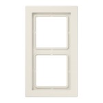 Jung LSD982W Rahmen 2-fach senkrechte und waagerechte Montage Duroplast LS-DESIGN cremeweiß 