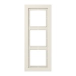 Jung LSD983W Rahmen 3-fach senkrechte und waagerechte Montage Duroplast LS-DESIGN cremeweiß 