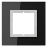 Jung LSP981GLSW Glasrahmen 1-fach senkrechte und waagerechte Montage Glas LS PLUS schwarz 