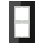 Jung LSP982GLSW Glasrahmen 2-fach senkrechte und waagerechte Montage Glas LS PLUS schwarz 