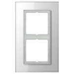 Jung LSP982GLWW Glasrahmen 2-fach senkrechte und waagerechte Montage Glas LS PLUS alpinweiß 