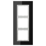 Jung LSP983GLSW Glasrahmen 3-fach senkrechte und waagerechte Montage Glas LS PLUS schwarz 
