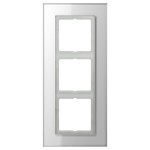 Jung LSP983GLWW Glasrahmen 3-fach senkrechte und waagerechte Montage Glas LS PLUS alpinweiß 
