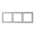 Jung LSZAL983BF Rahmen 3-fach senkrechte und waagerechte Montage Thermoplast lackiert LS ZERO Aluminium 
