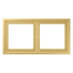 Jung LSZME982BFC Rahmen 2-fach senkrechte und waagerechte Montage Thermoplast lackiert LS ZERO Messing classic 