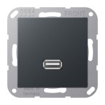 Jung MAA1122ANM Multimedia-Anschlusssystem USB 2.0 Serie A anthrazit matt 