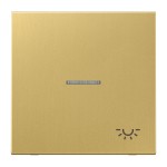 Jung ME2990KO5LC Wippe 1-fach mit Lichtleiter Symbol Licht Messing Serie LS Messing classic 